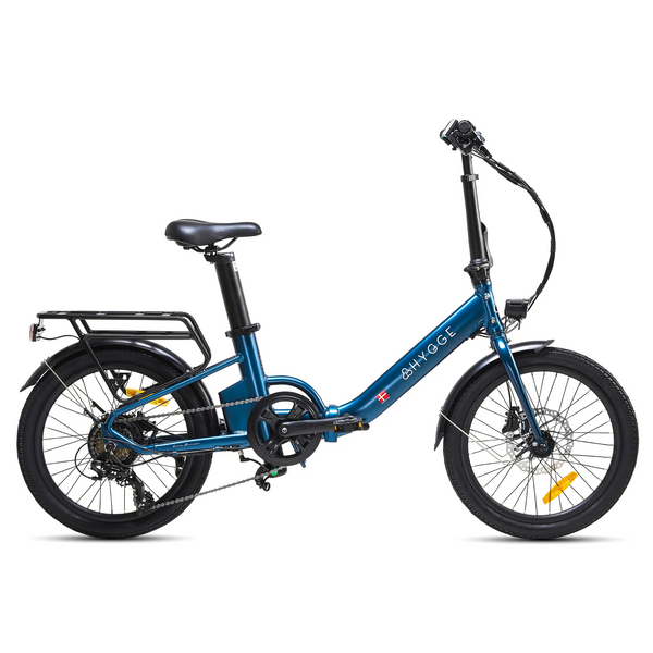 Hygge Virum Step 2024 Folding Electric Bike 250W - Navy Blue