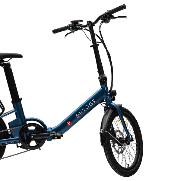 Hygge Virum Step 2024 Folding Electric Bike 250W - Navy Blue