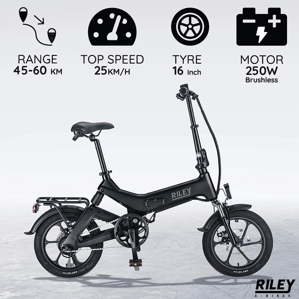 Riley RB1 Single Speed Folding Electric Bike 250W