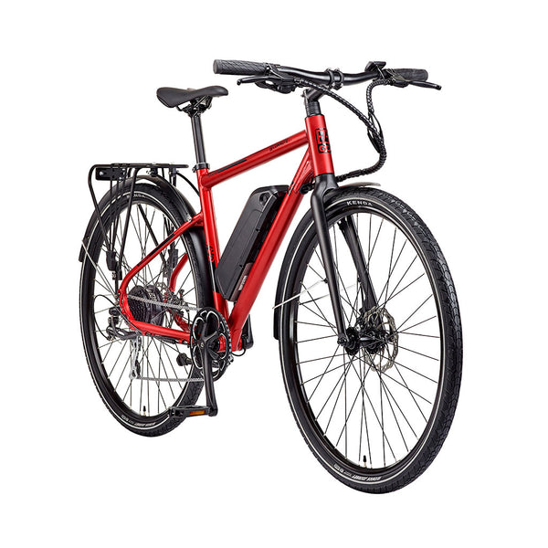 EZEGO Commute EX Gents Electric Bike 250W - Matt Metallic Red