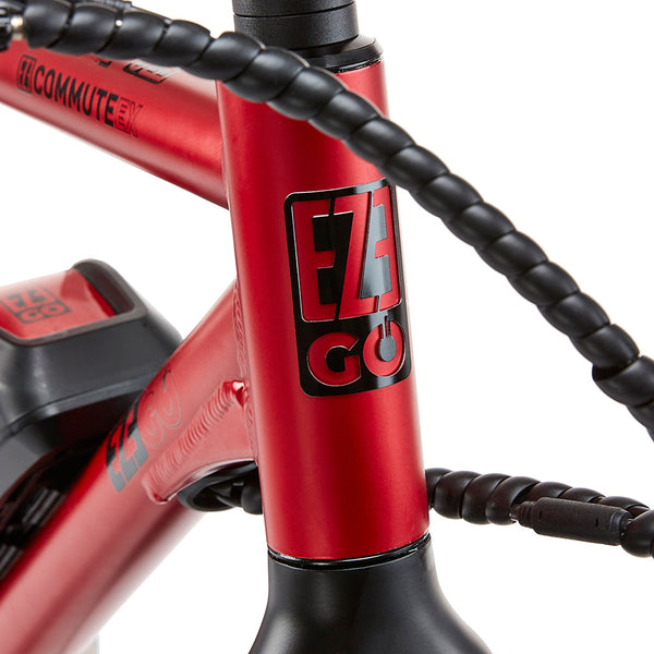 EZEGO Commute EX Gents Electric Bike 250W - Matt Metallic Red