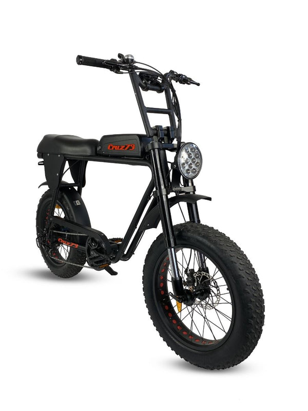 Cruz73 Unlimited Retro Fat Tyre Electric Bike 750W