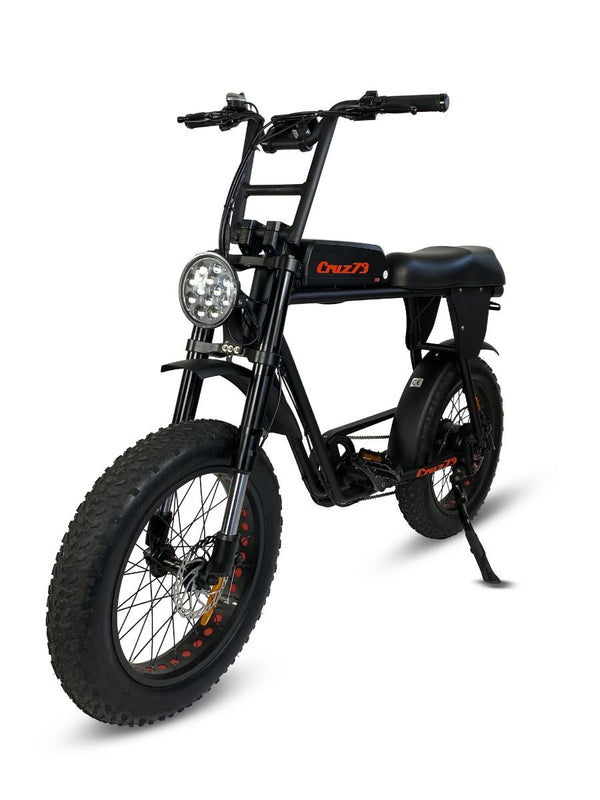 Cruz73 Unlimited Retro Fat Tyre Electric Bike 750W