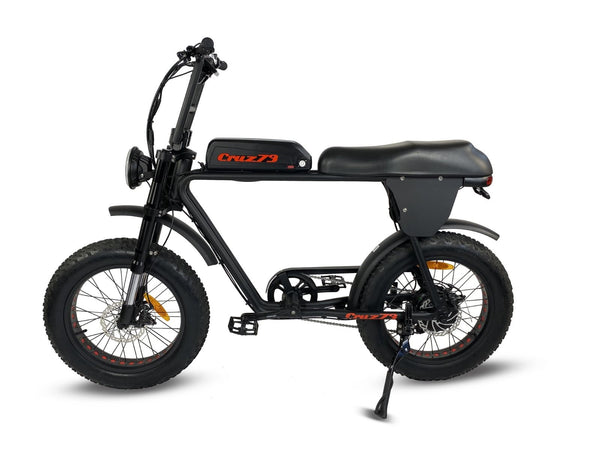 Cruz73 Unlimited Retro Fat Tyre Electric Bike 750W