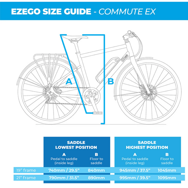 EZEGO Commute EX Gents Electric Bike 250W - Matt Metallic Red