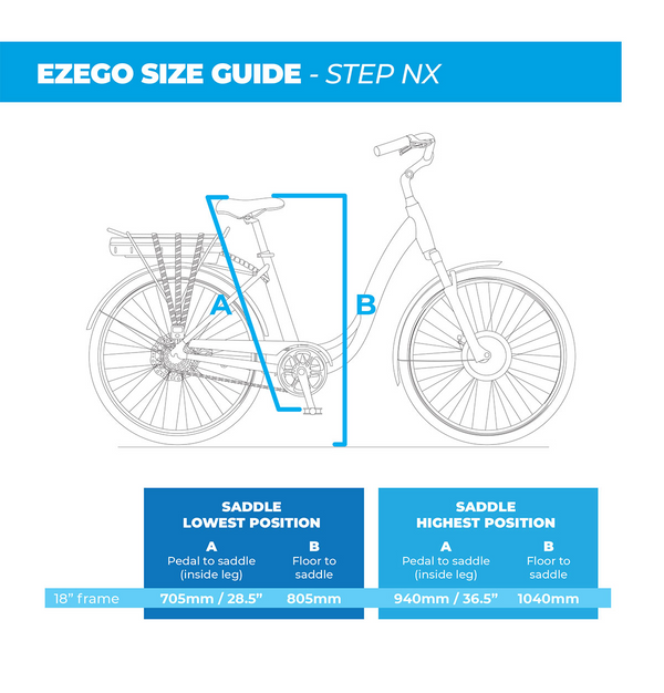 EZEGO Step 700 Special Edition Step Through Hybrid Electric Bike 250W